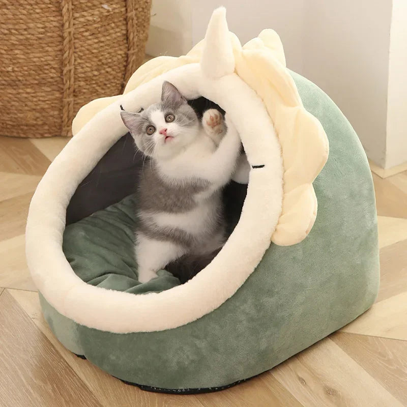 Washable Pet Lounger Cushion – Warm & Cozy Bed for Cats and Small Dogs
