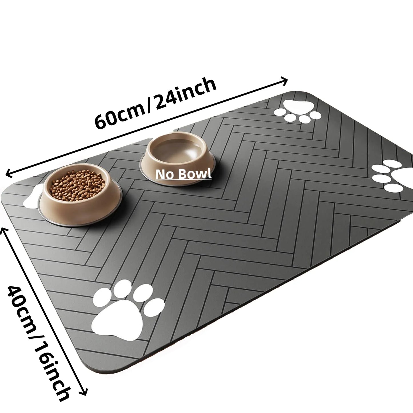 Absorbent Pet Feeding Mat – Waterproof, Quick-Dry Placemat for Dog & Cat Bowls