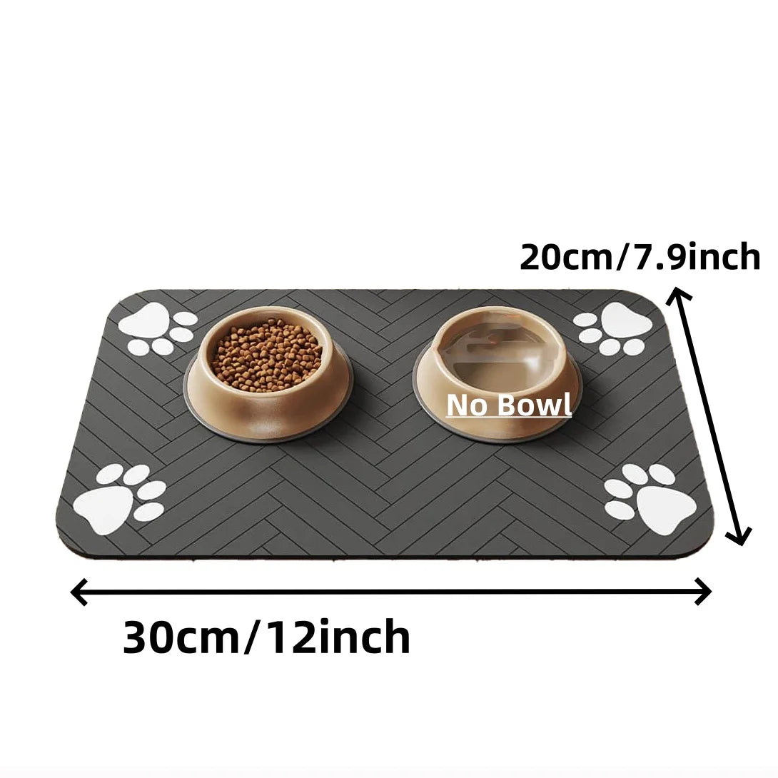 Absorbent Pet Feeding Mat – Waterproof, Quick-Dry Placemat for Dog & Cat Bowls