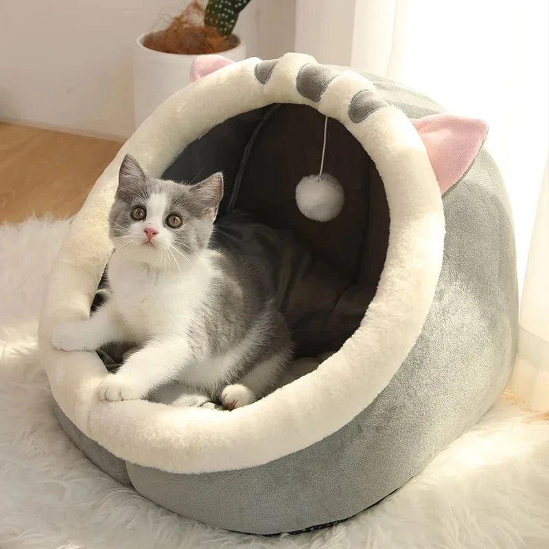 Washable Pet Lounger Cushion – Warm & Cozy Bed for Cats and Small Dogs