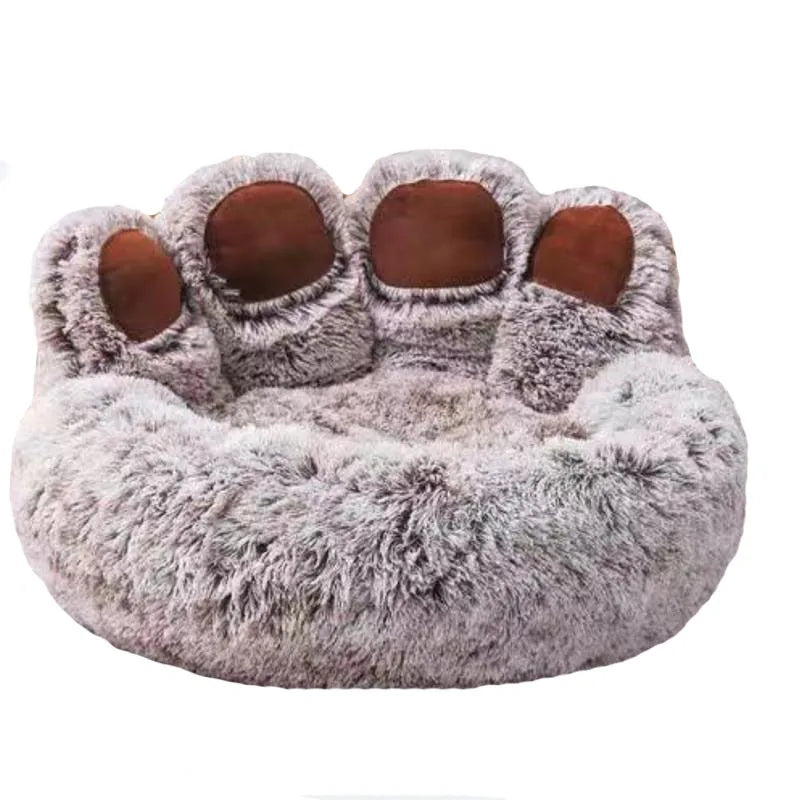 Fluffy Pet Bed – Soft Sofa-Style Basket for Dogs, Cats & Puppies