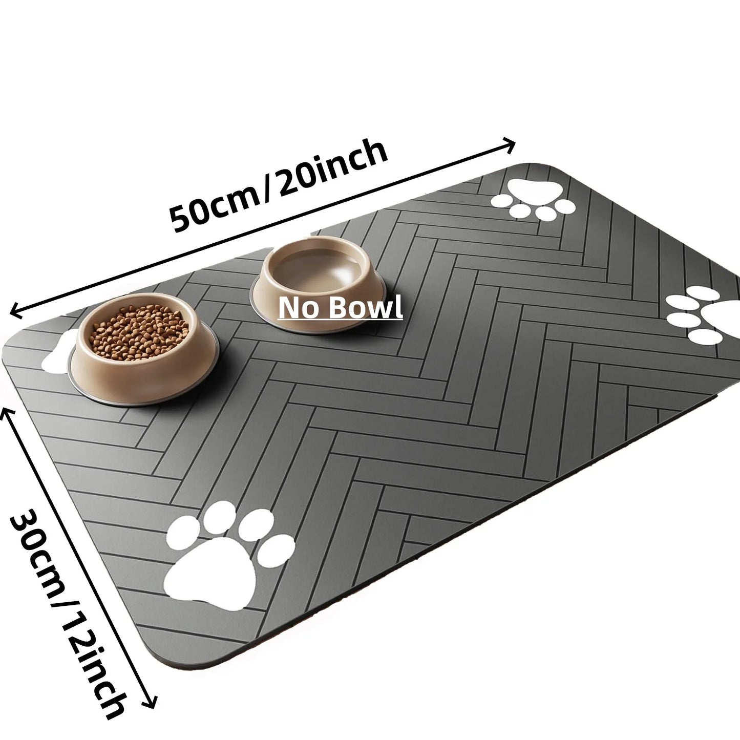 Absorbent Pet Feeding Mat – Waterproof, Quick-Dry Placemat for Dog & Cat Bowls