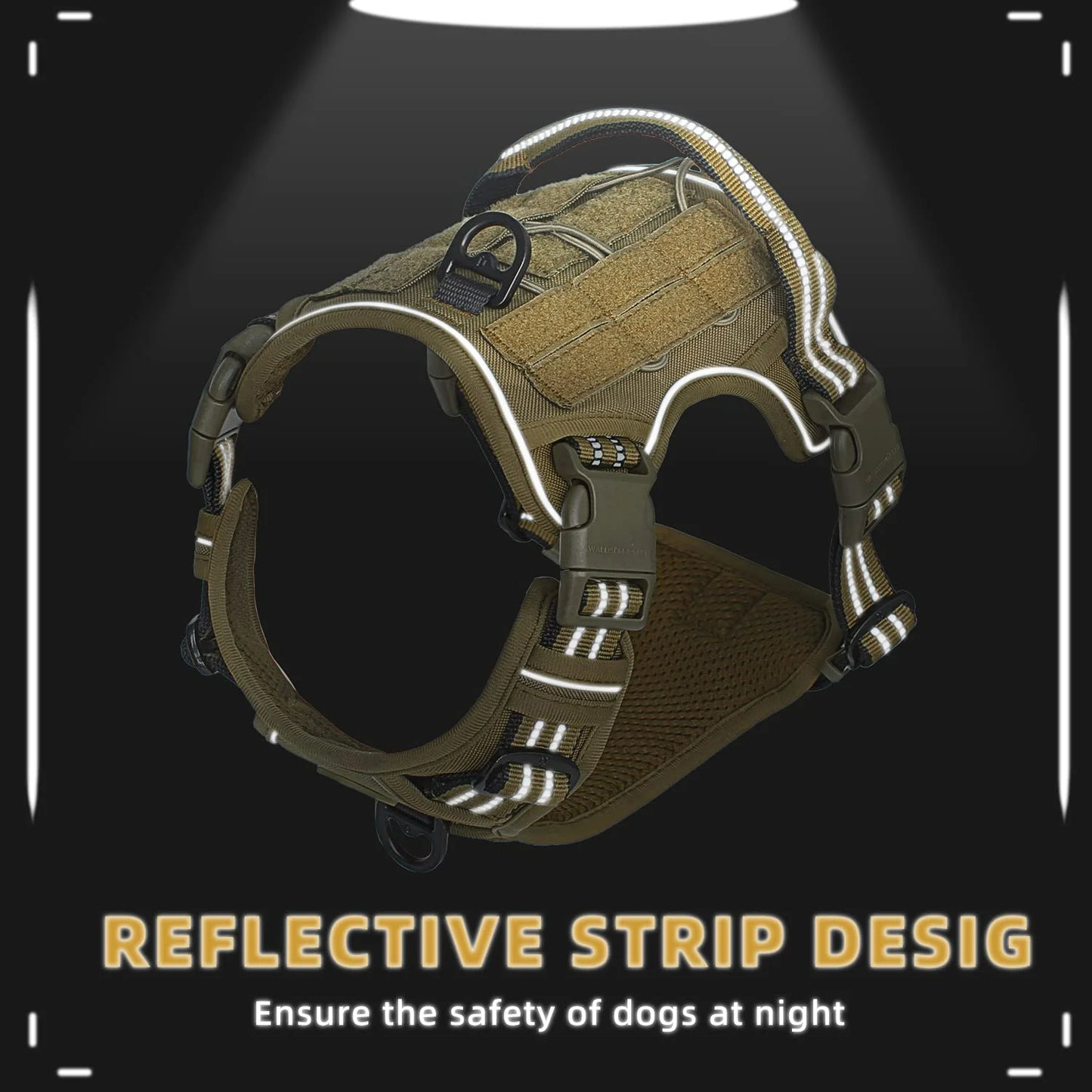 Kupingo™ Tactical Dog Harness, No Pull Dog Harness
