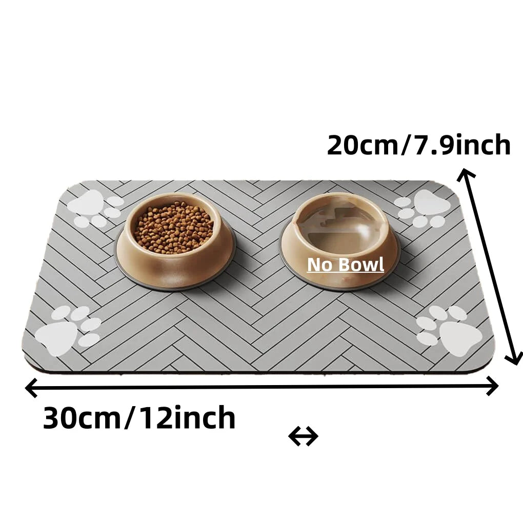 Absorbent Pet Feeding Mat – Waterproof, Quick-Dry Placemat for Dog & Cat Bowls