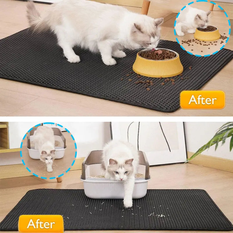 Waterproof Double-Layer Cat Litter Mat