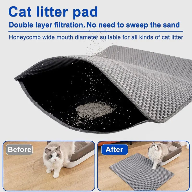 Waterproof Double-Layer Cat Litter Mat